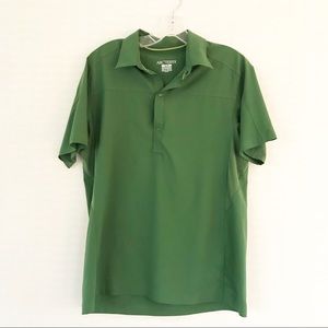 Arc’teryx Green Snap Front Mens Outdoors Polo